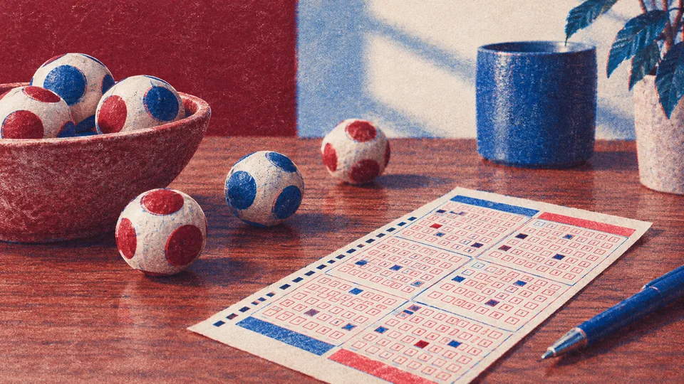 Abstract lotto.ie results plate